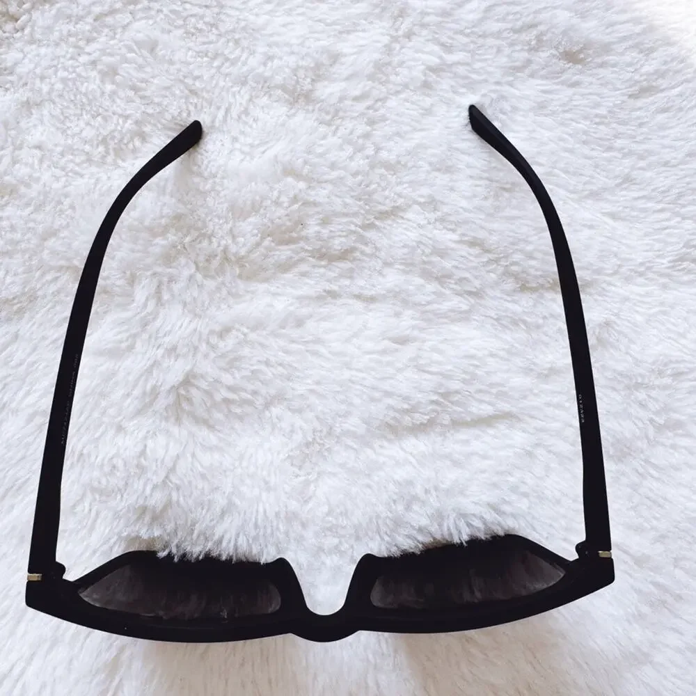 Otto Black Angular Frame Sunglasses